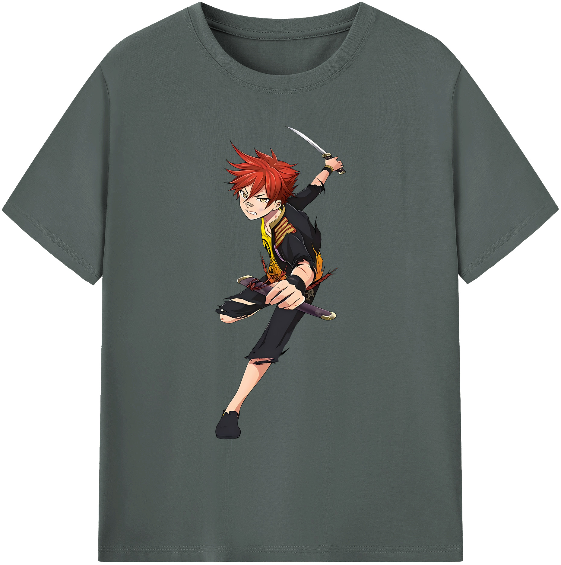 （画像用） 刀剣乱舞 Touken Ranbu 綿100％ メンズ半袖Tシャツ｜肌触りやわらか＆通気性